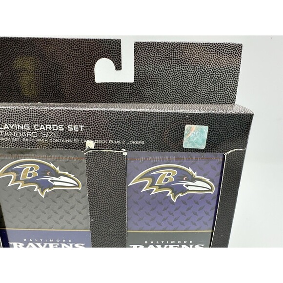 NFL Baltimore Ravens 2pk Playing Cards Standard NEW IN PACKAGE - Picture 2 of 4